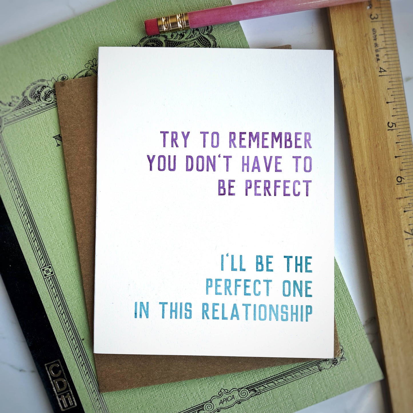 Funny Perfectionism Card: You Don't Have to be Perfect