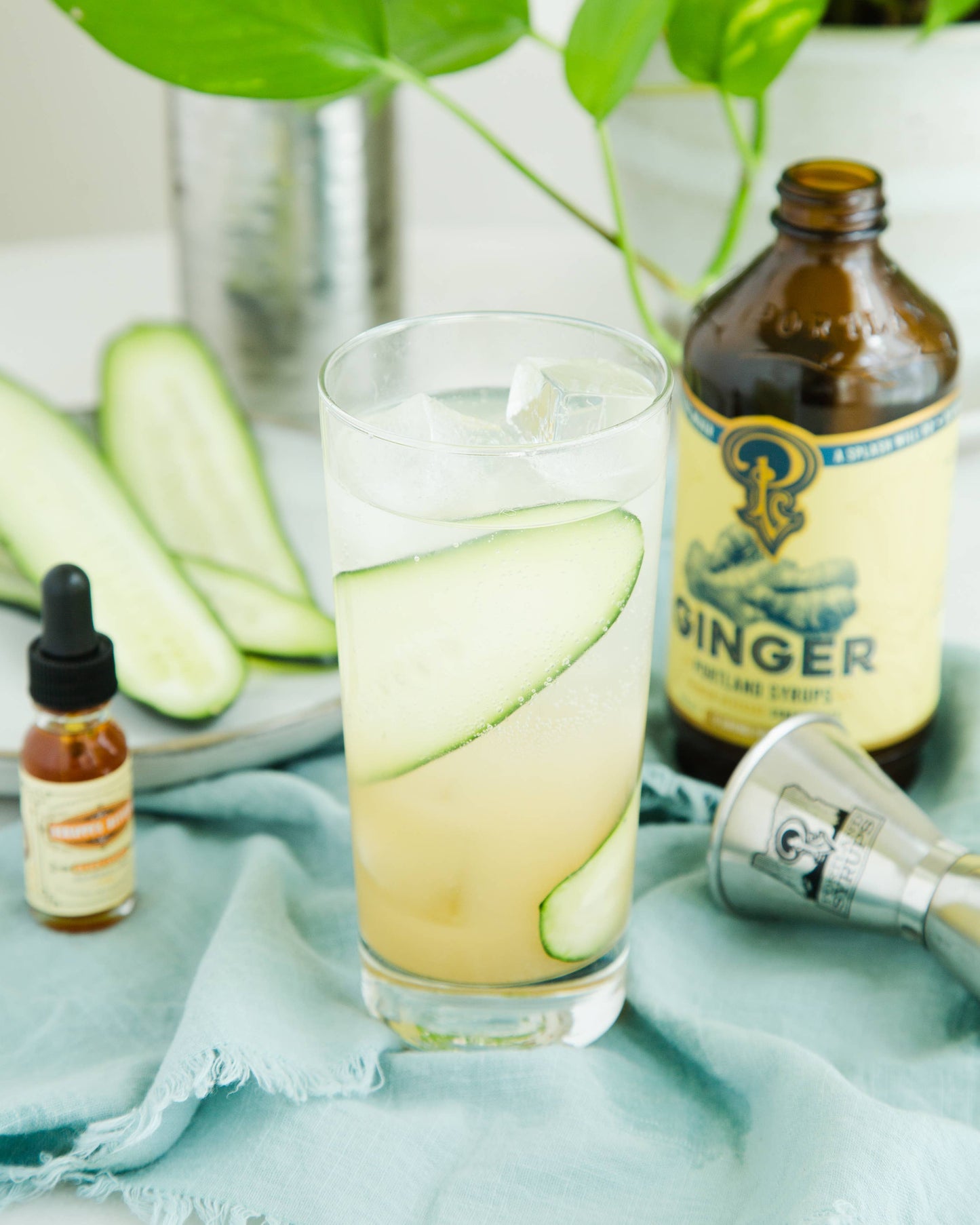 Portland Syrups - Ginger Syrup 12oz - cocktail / mocktail beverage mixer