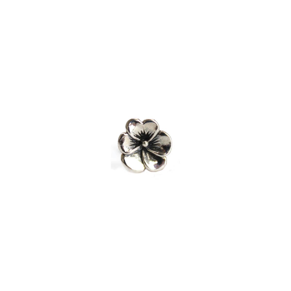 ZAD - Book Lovers Silver Flower Post Earrings