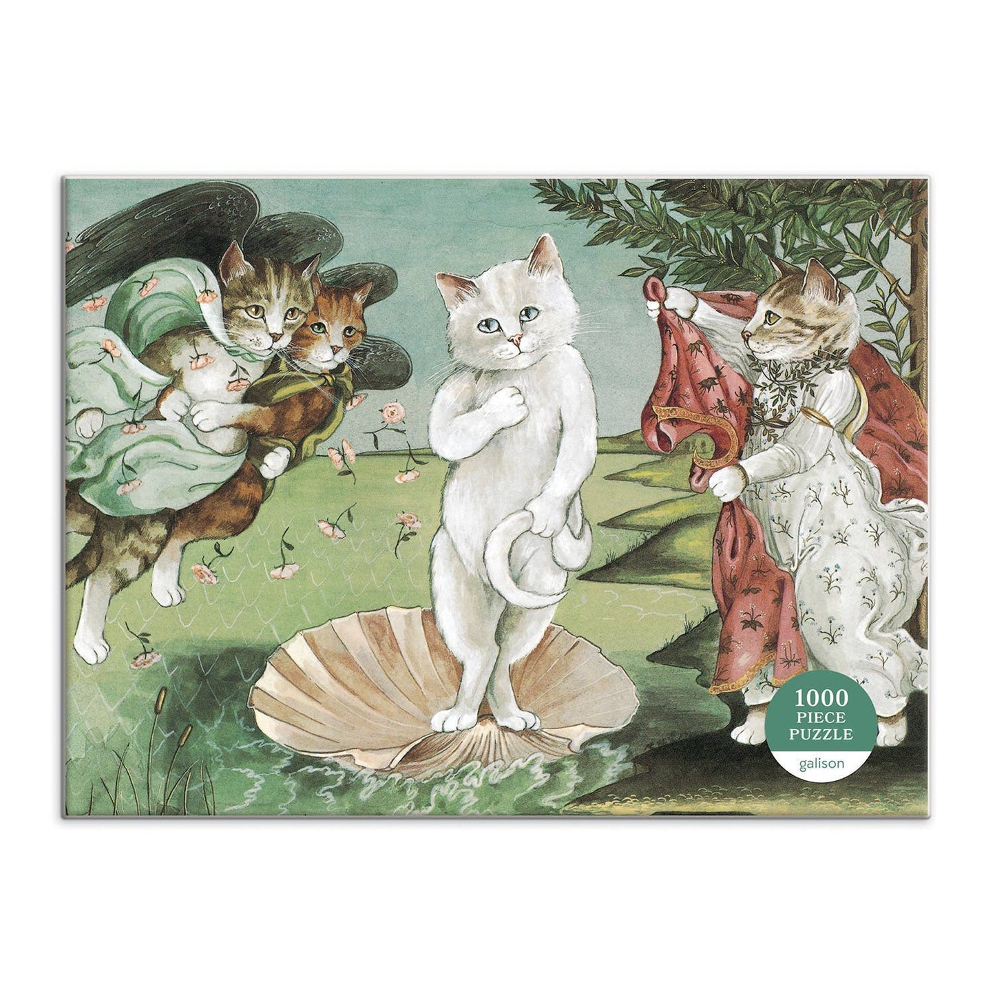 Birth of Venus Meowsterpiece of Western Art 1000 Piece Puzzle - Chronicle Books