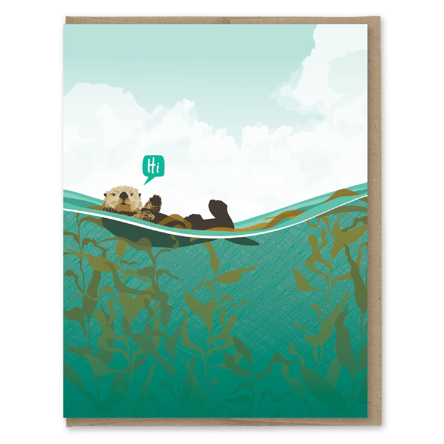 Modern Printed Matter - Hi Sea Otter Card