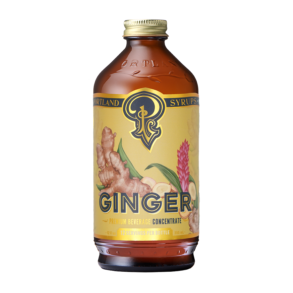 Portland Syrups - Ginger Syrup 12oz - cocktail / mocktail beverage mixer