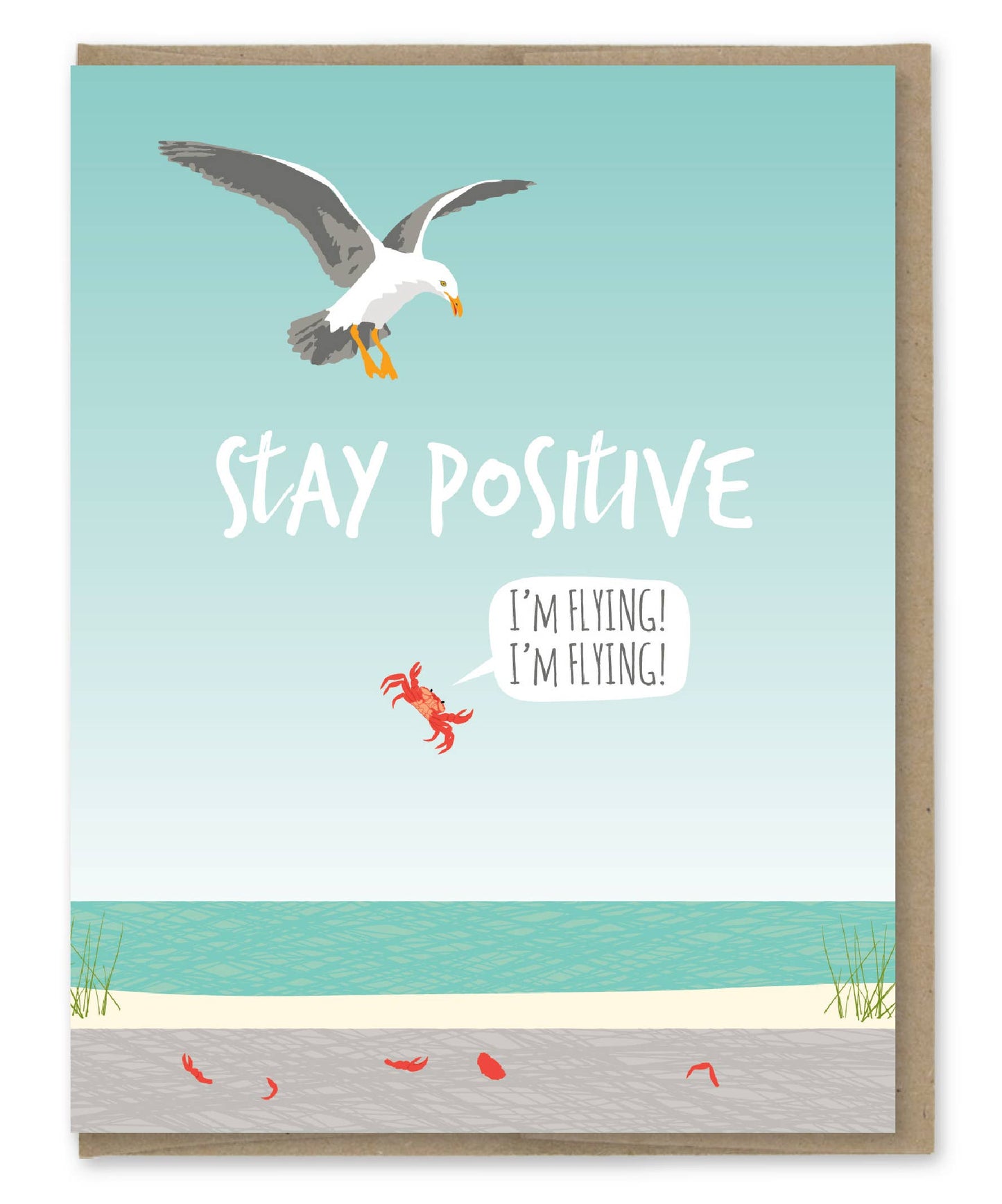 Modern Printed Matter - Stay Positive Card