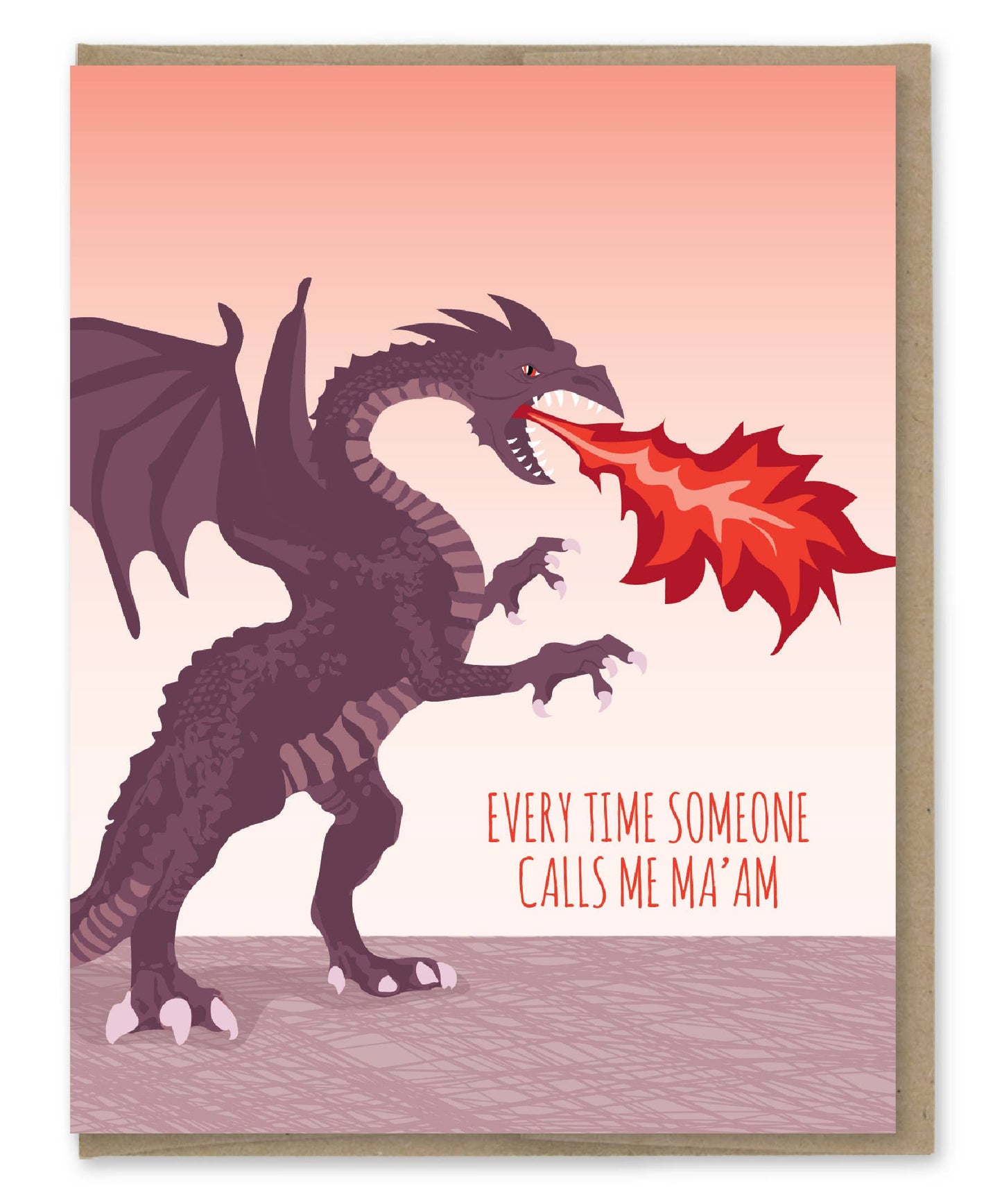 Modern Printed Matter - Ma'am Dragon Birthday Card