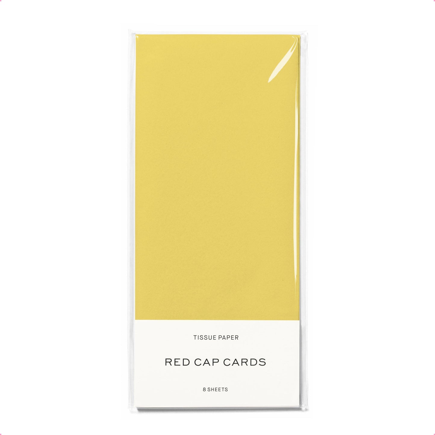 Red Cap Cards - Butter Yellow tissue paper: 8 Sheets