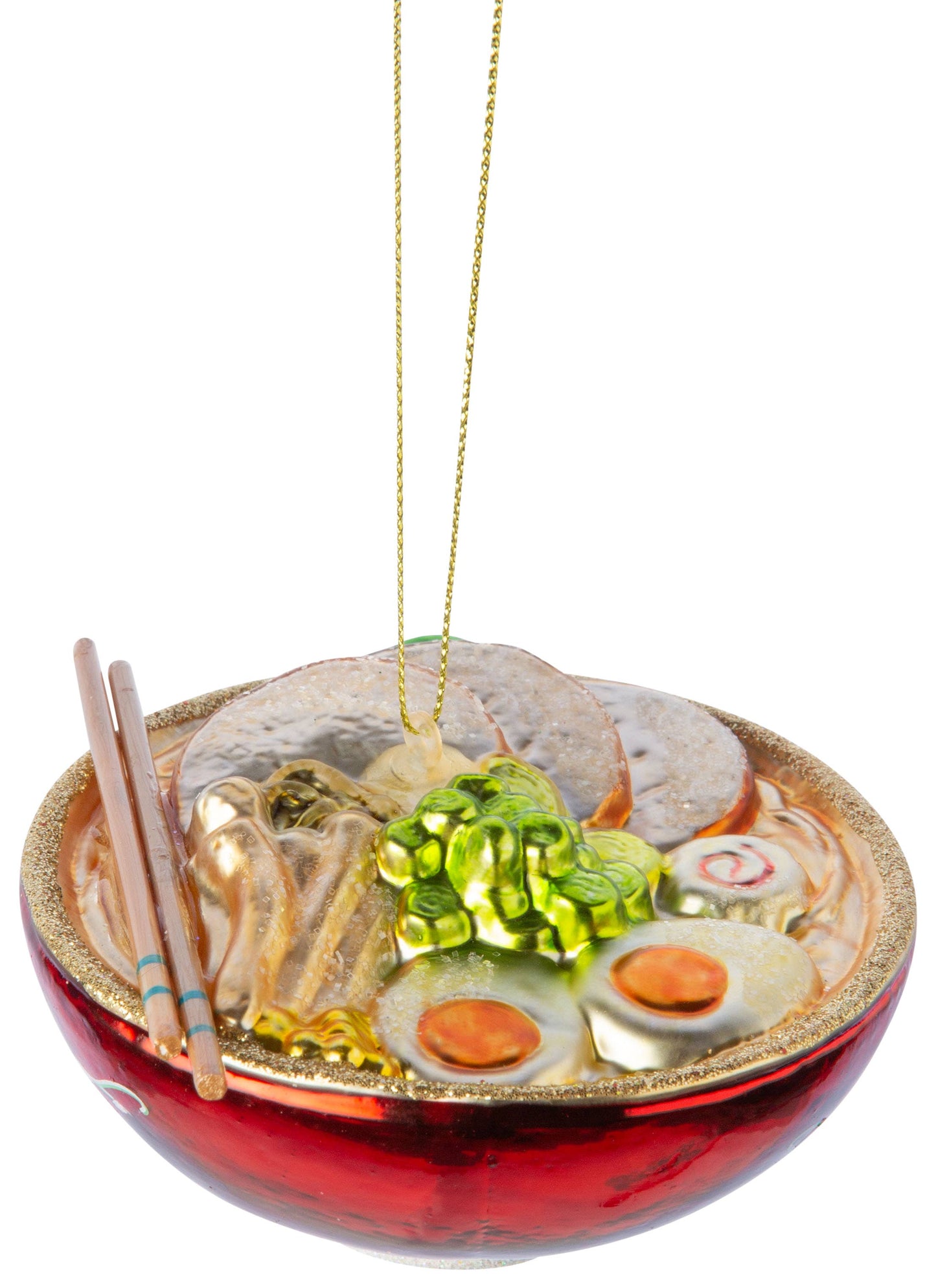 Glass Ramen Noodle Bowl Ornament