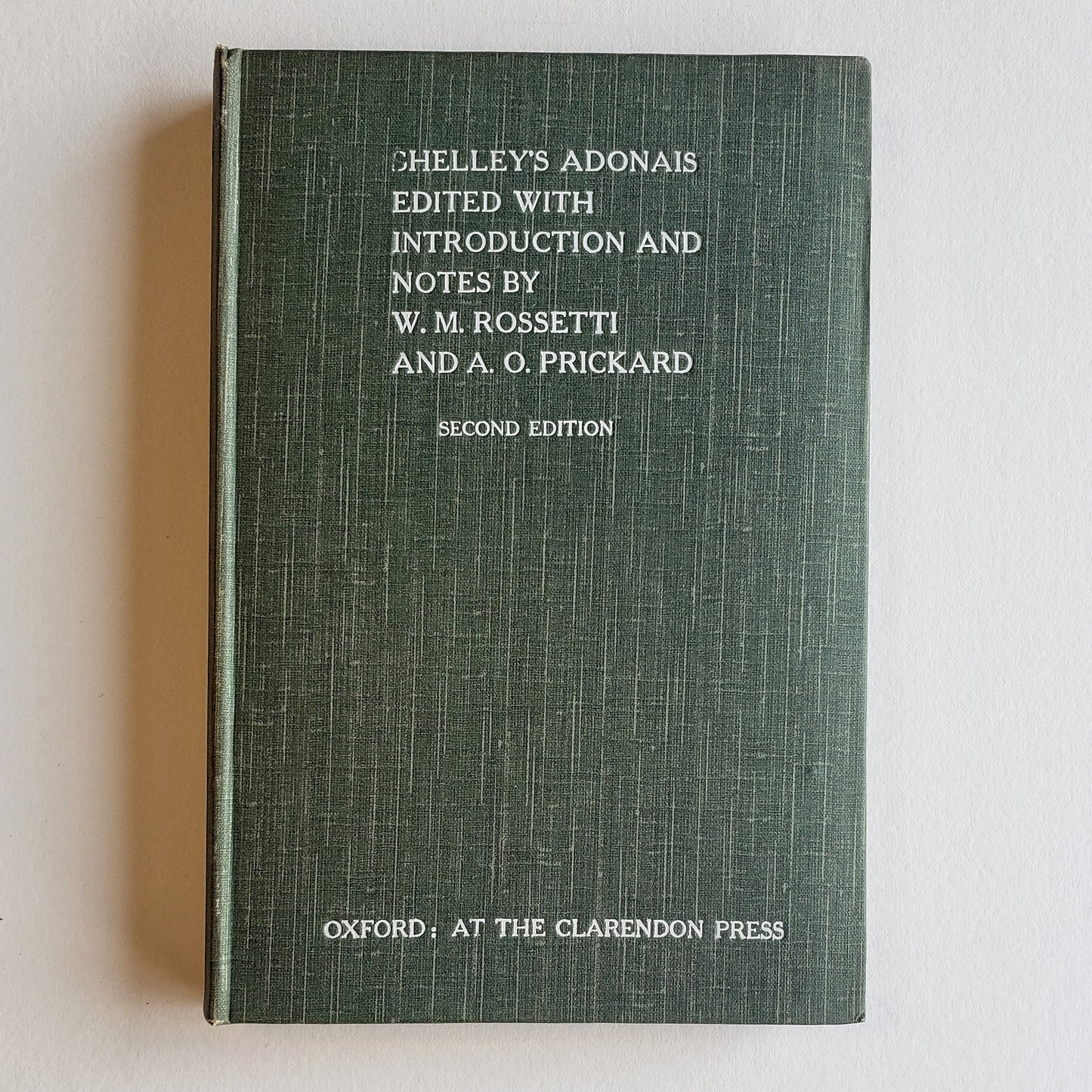 Vintage Book- Adonais by Percy Bysshe Shelley (Poetry)