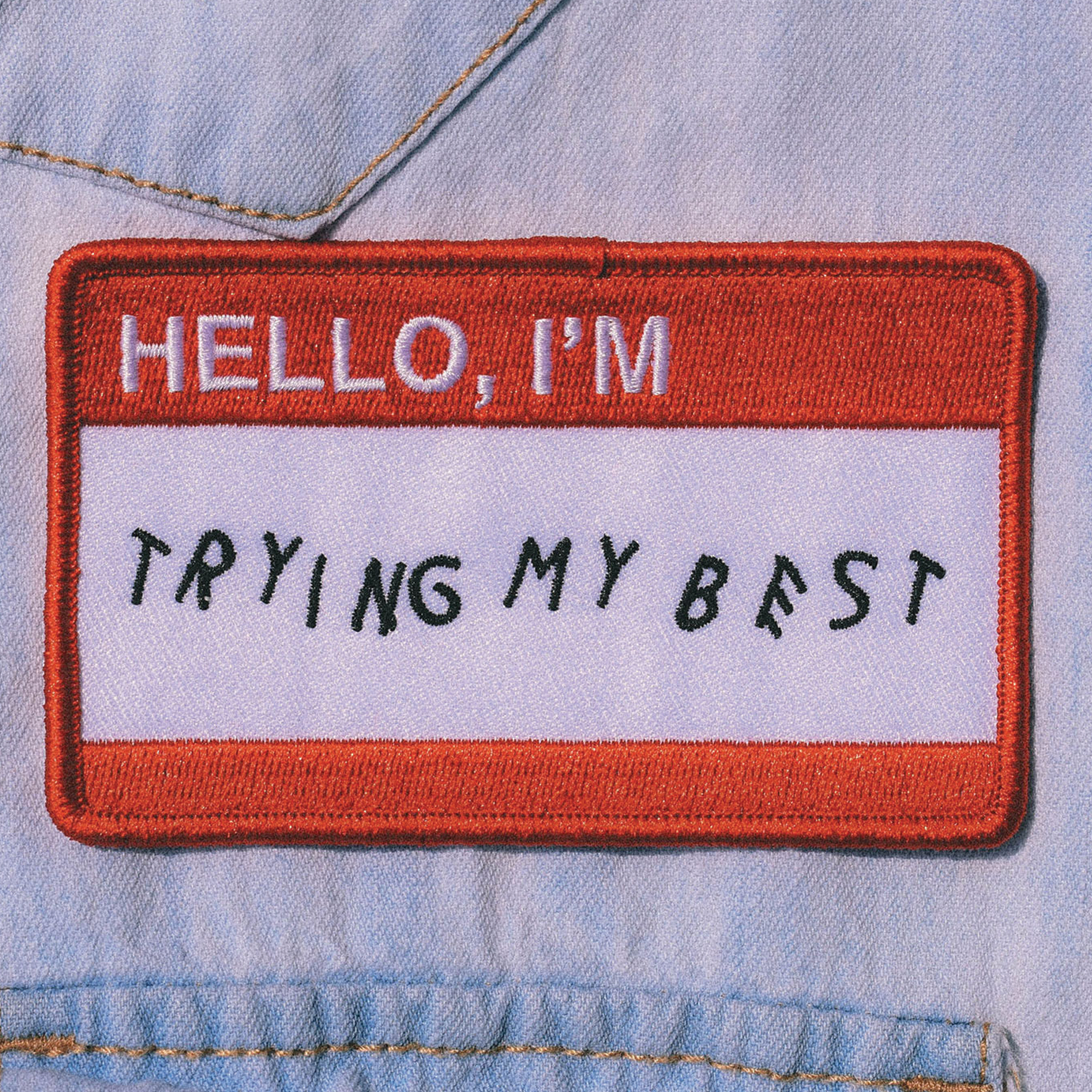 Retrograde Supply Co. - Trying My Best (Iron-On Patch)