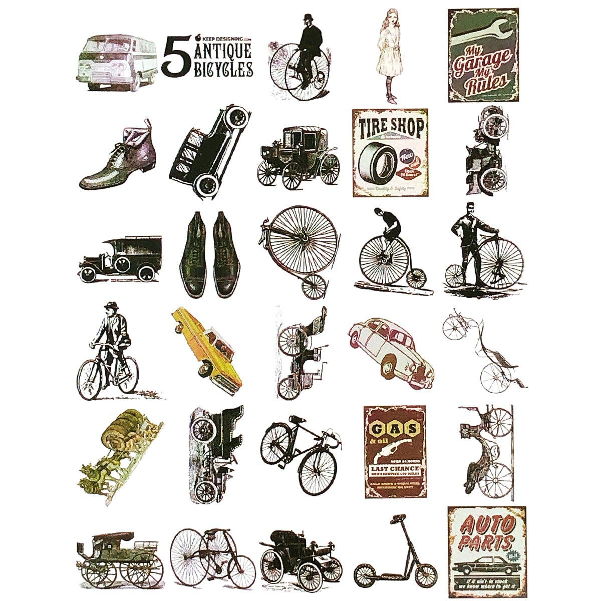 Wrapables.com - Wrapables Decorative Scrapbooking Washi Stickers, (60 pcs): Floral