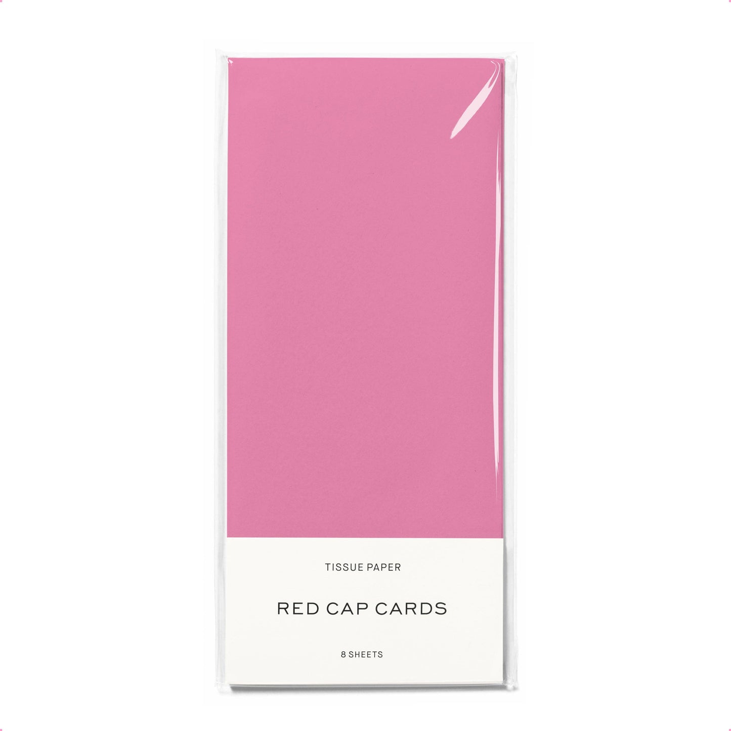 Red Cap Cards - Pink tissue paper: 8 Sheets