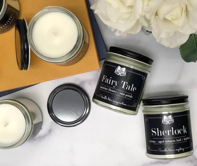 Fly Paper Products - Old Books Scented 9oz Soy Candle Cedar + Leather + Musk