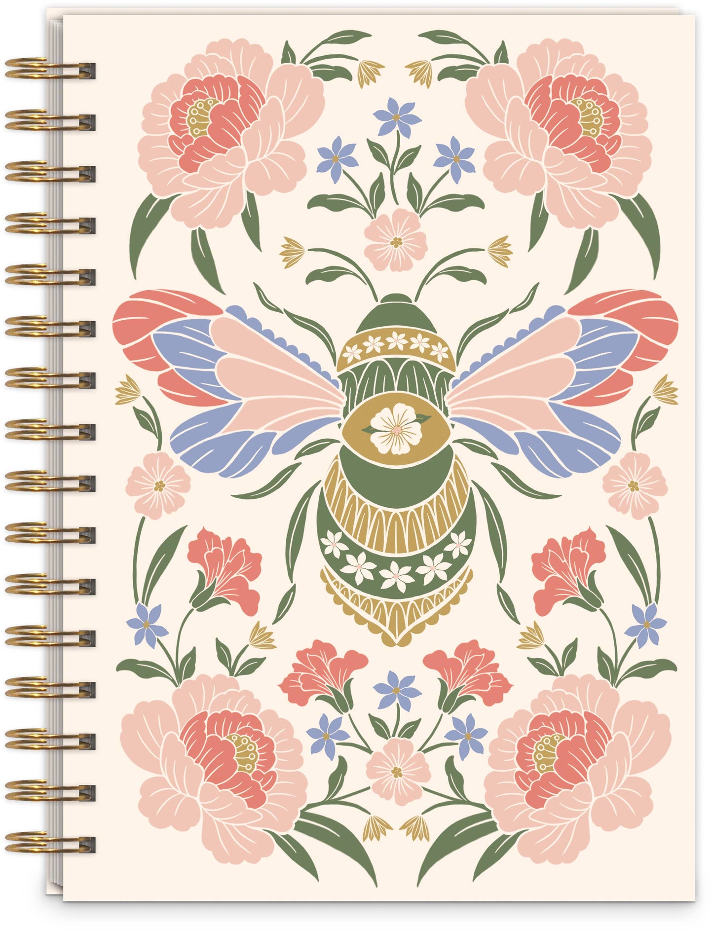 Lady Jayne - Bee Hardcover Spiral Journal