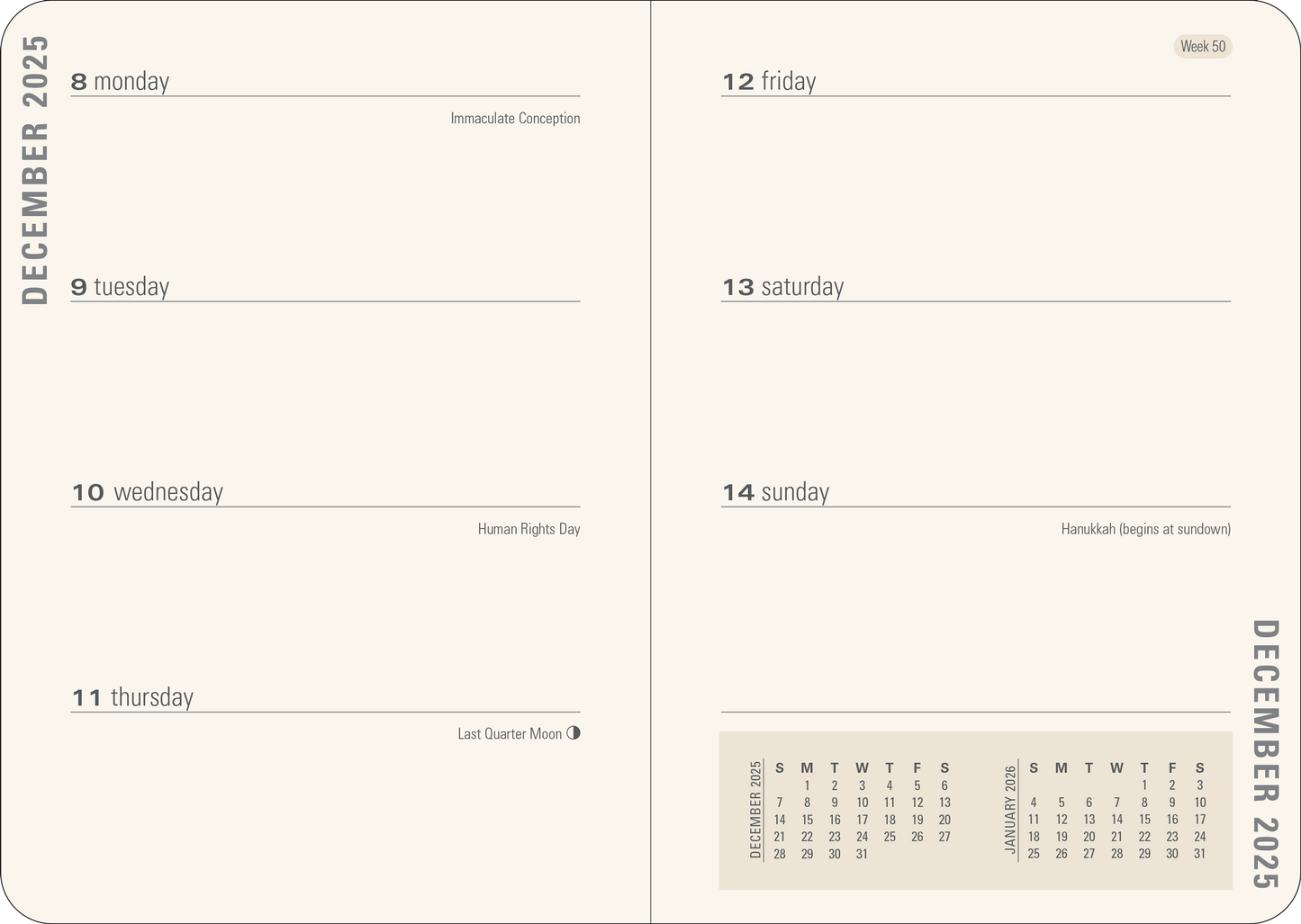 Peter Pauper Press - 2026 Luna Moth Weekly Planner