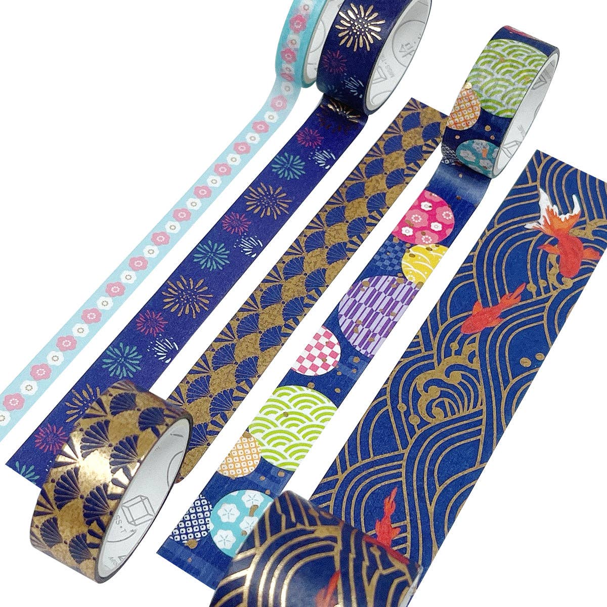 Wrapables.com - Wrapables Gold Foil Washi Tape in Gift Box Set for DIY Arts: Festive Cranes