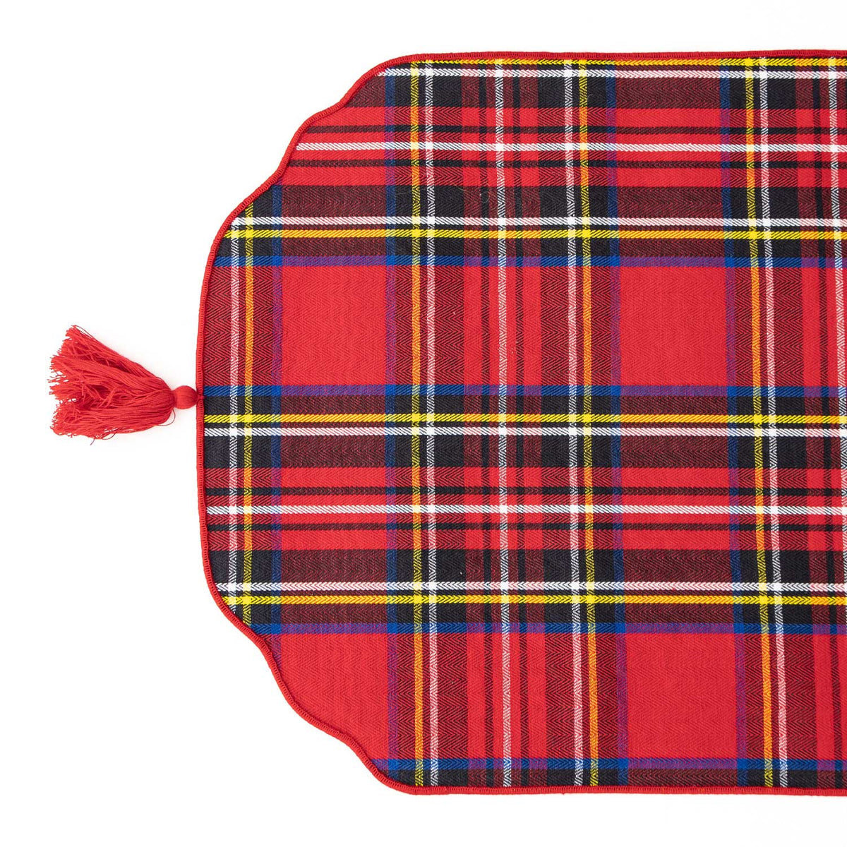8 Oak Lane - Nutcracker Toile Reversible Tassel Table Runner