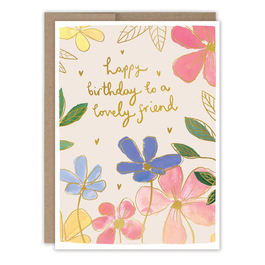 Biely & Shoaf - Rainbow Flowers Birthday Card