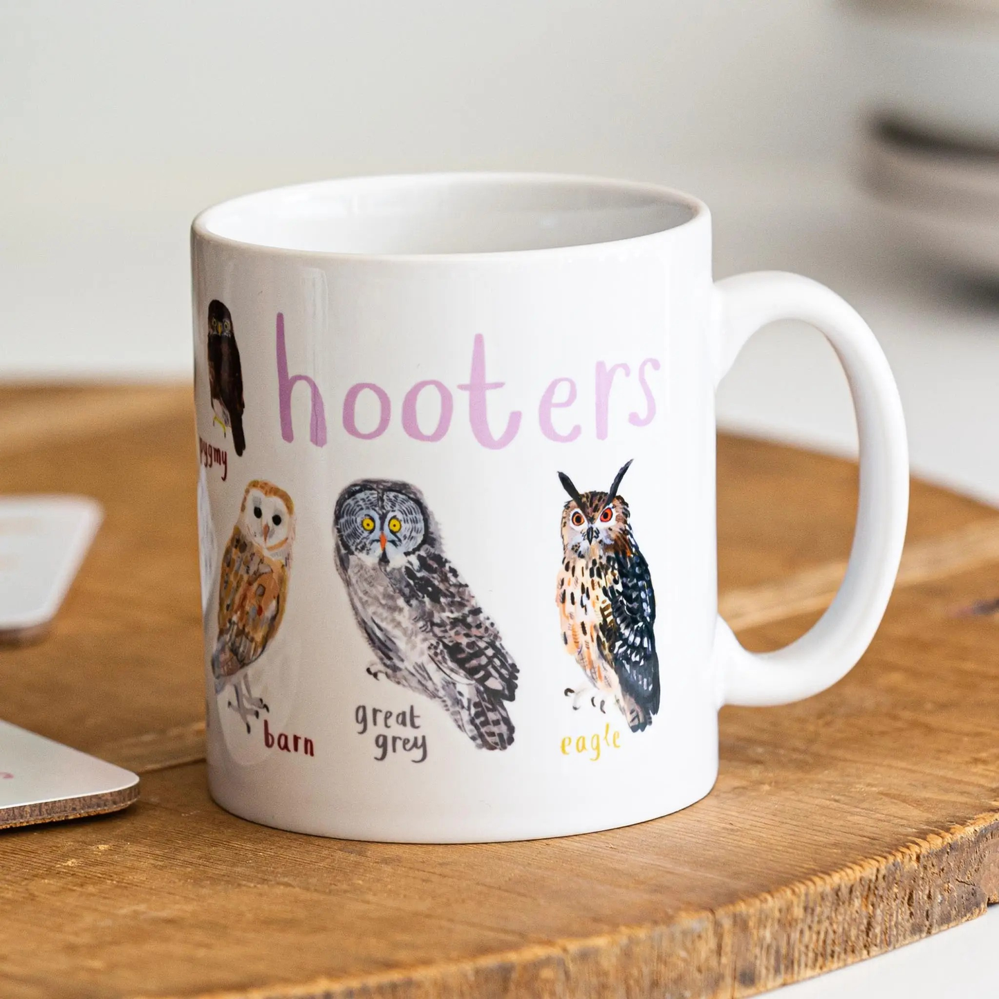 Fly Paper Products - Hooters Bird Pun- Owl Fowl Language Ceramic Coffee Tea Mug