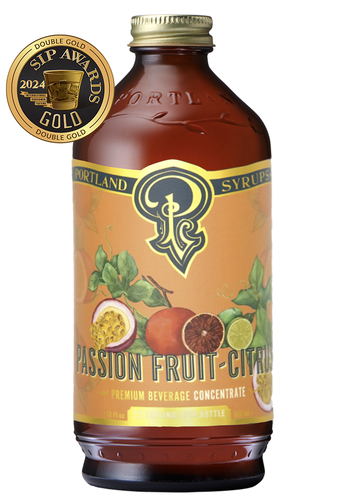 Portland Syrups - Passion Fruit Citrus Syrup 12oz - cocktail / mocktail mixer