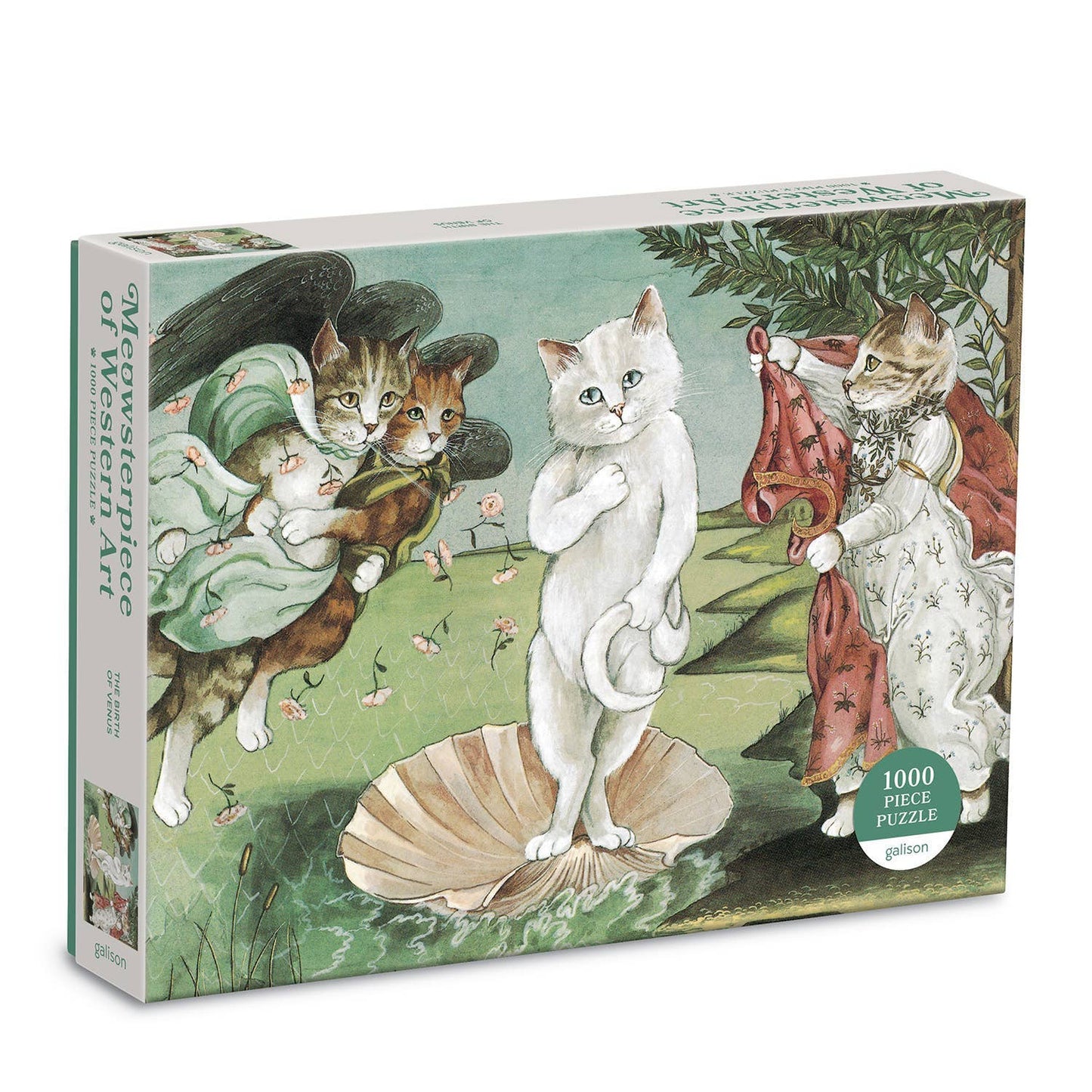 Birth of Venus Meowsterpiece of Western Art 1000 Piece Puzzle - Chronicle Books