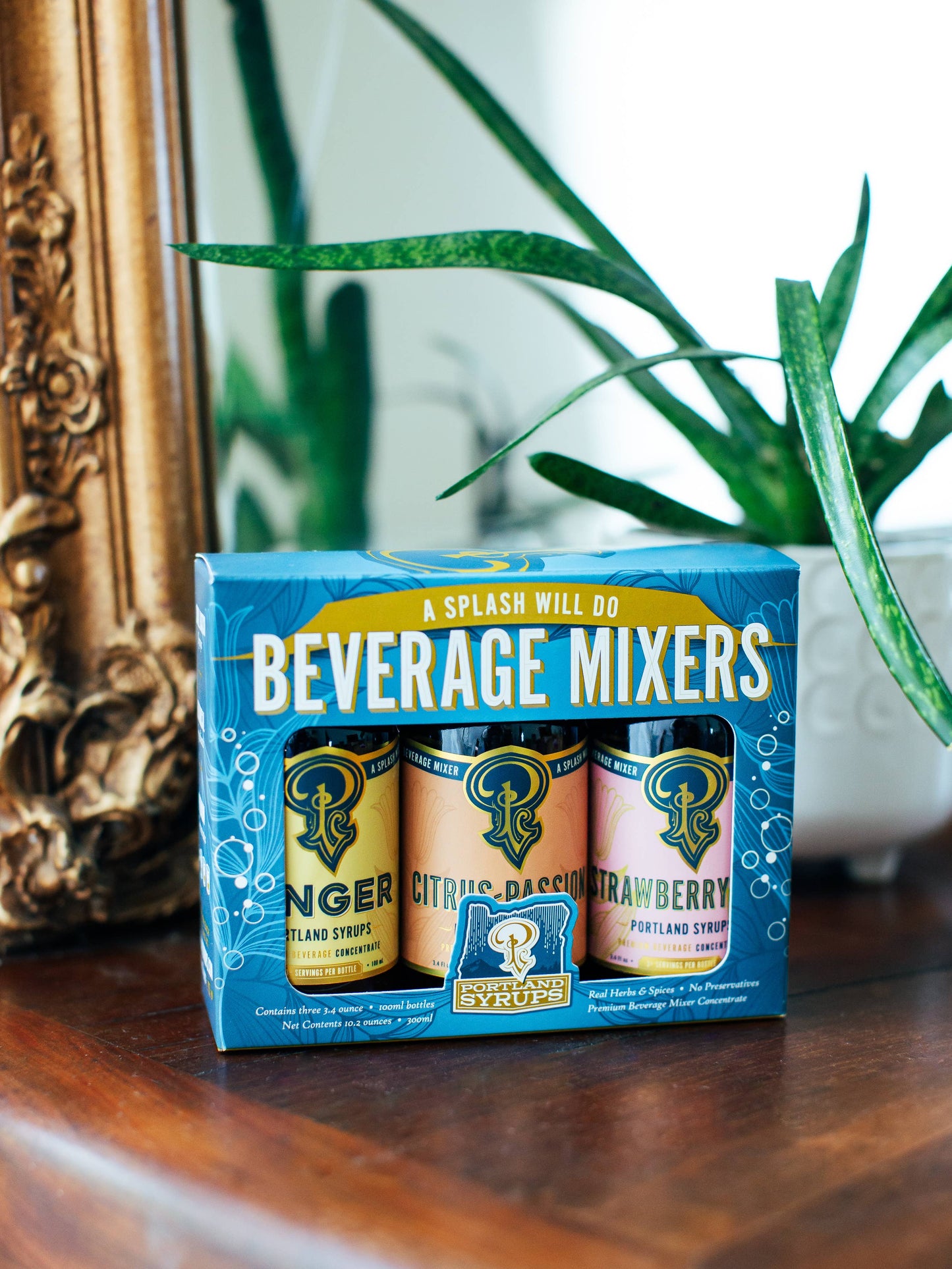 Portland Syrups - Gift Set - Blue Standard Cocktail / Mocktail Drink Mixers