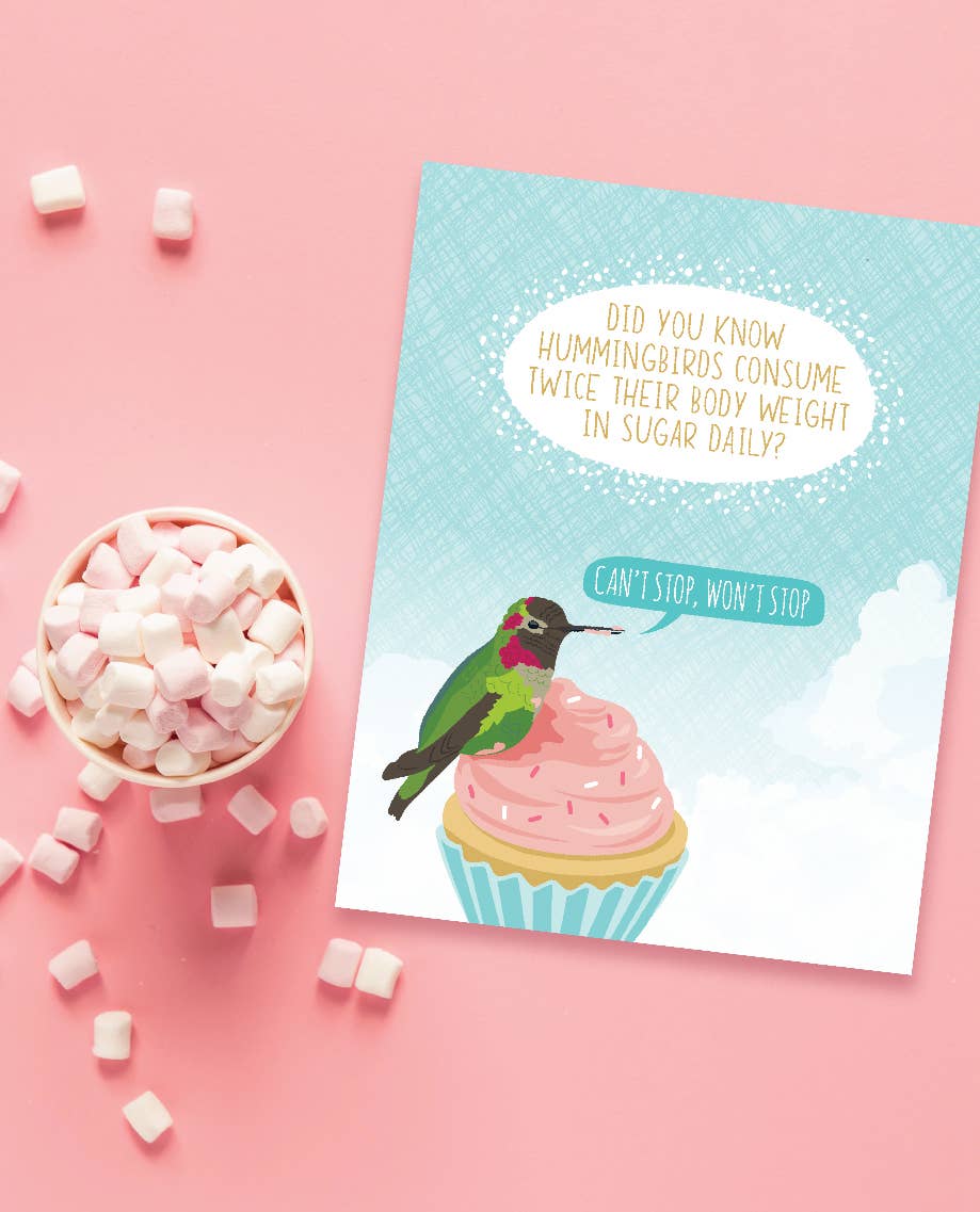 Modern Printed Matter - Hummingbird Sugar Birthday Card