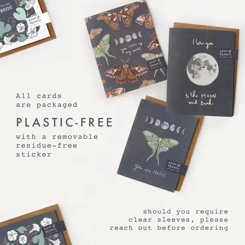 With Love Card - Casa Blanca Lily: Zero Waste, NO Packaging - Root & Branch Paper Co.