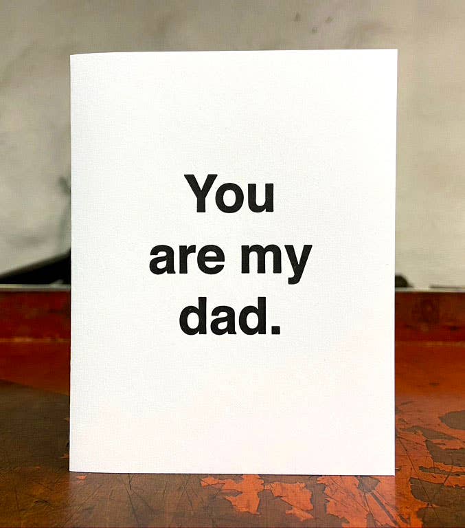 Lady Pilot Letterpress - Generic Dad Father's Day Greeting Card