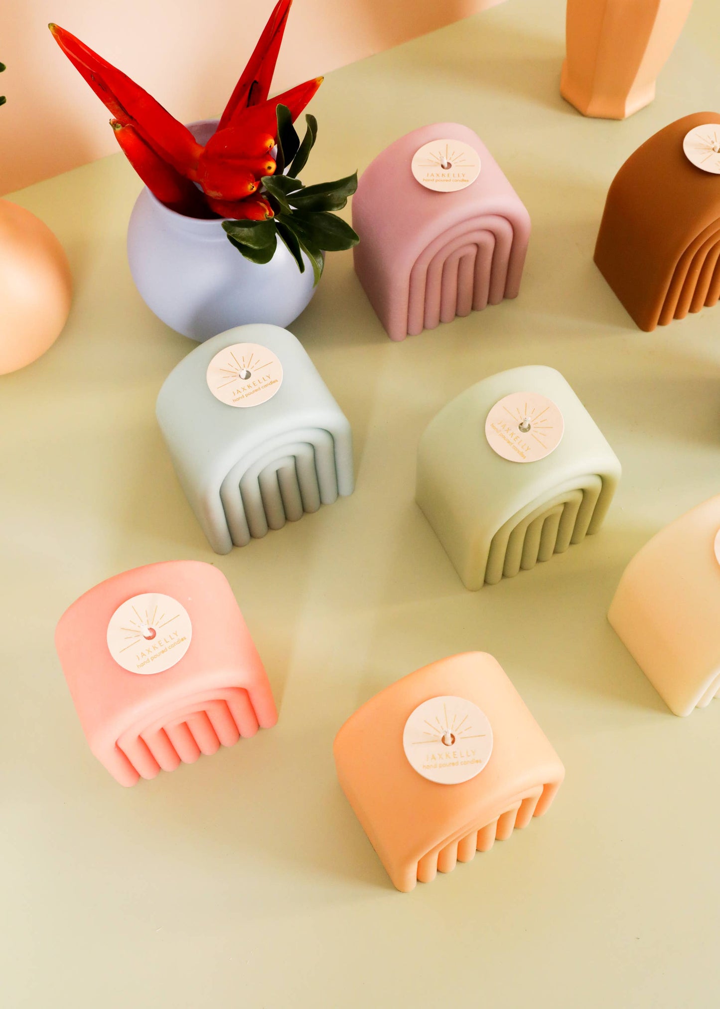 JaxKelly - Short Arch Candle - Melon