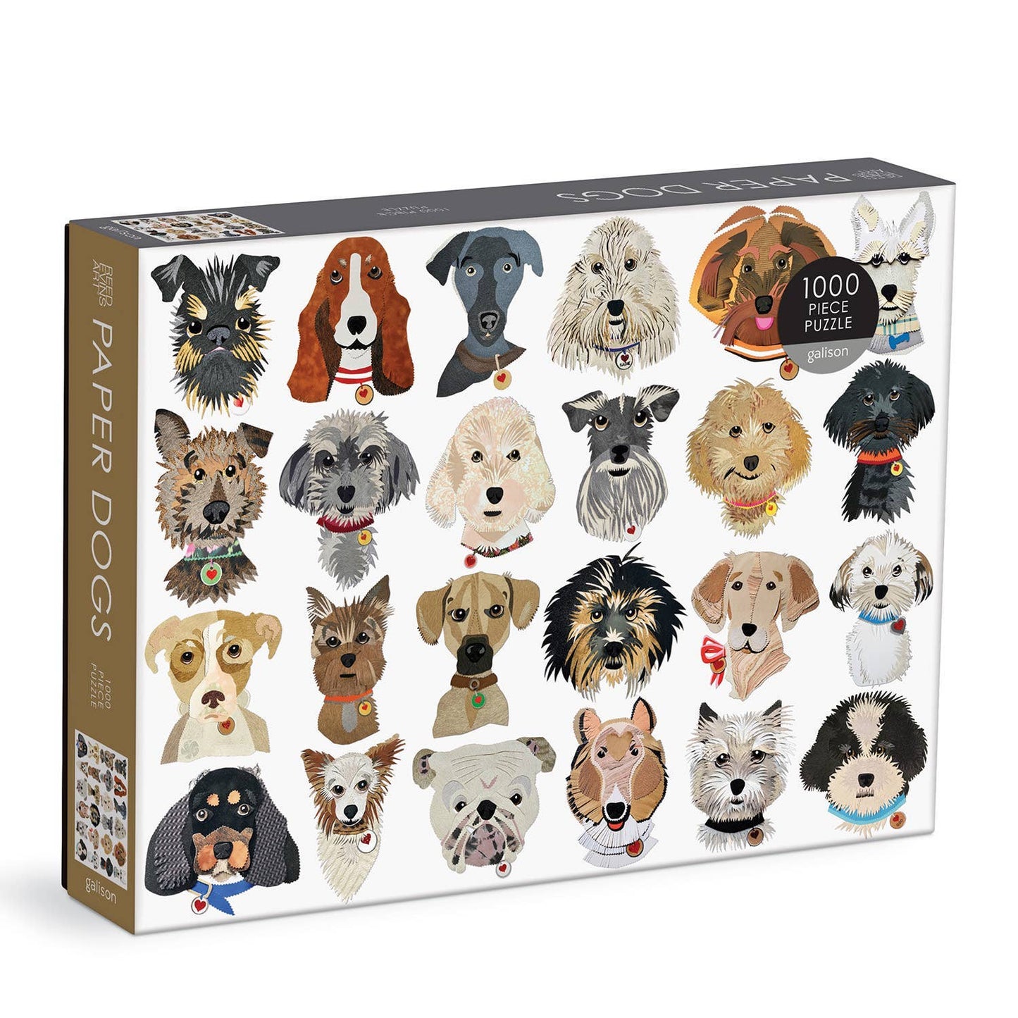 Paper Dogs 1000 Piece Puzzle - Chronicle Books