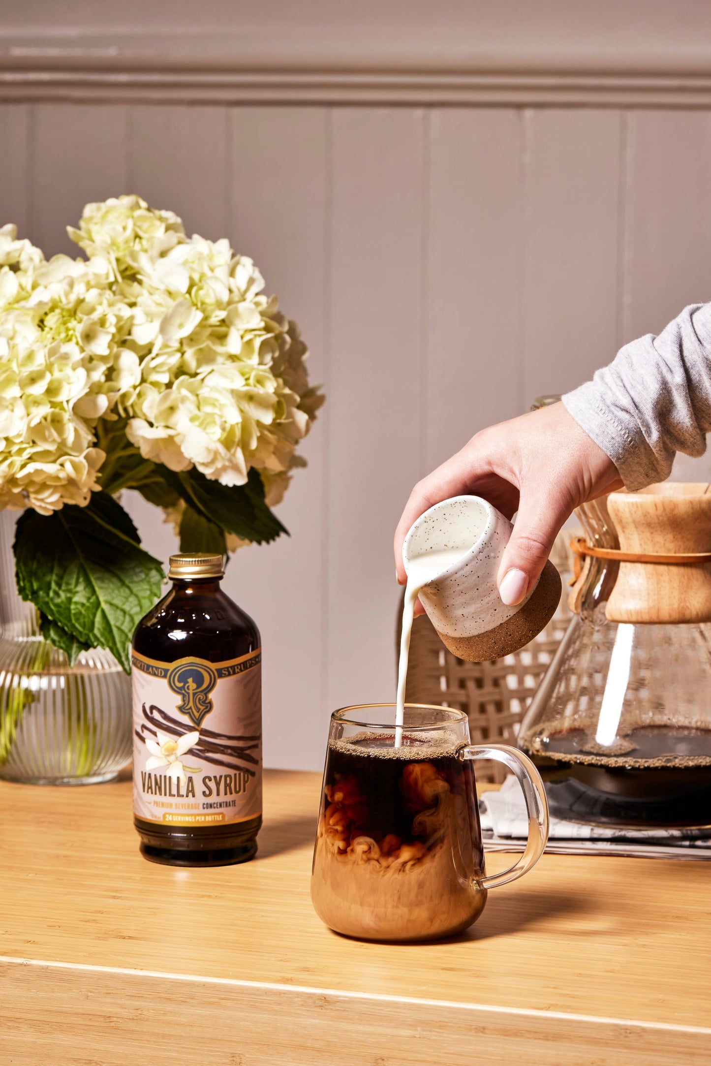 Portland Syrups - Vanilla Syrup 12 oz - Coffee Syrup