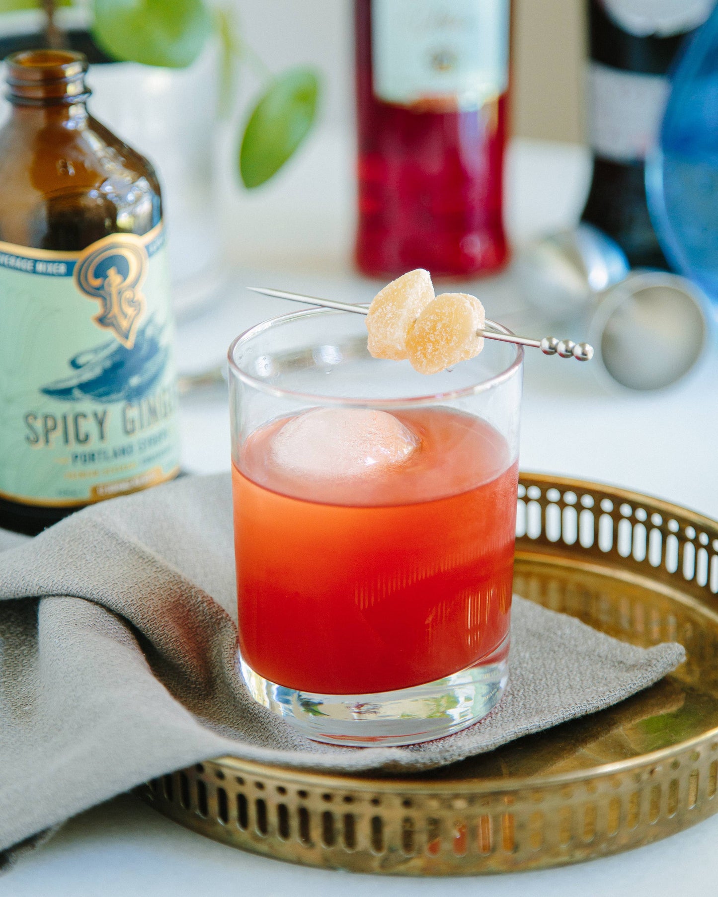 Portland Syrups - Spicy Ginger Syrup 12oz - cocktail / mocktail beverage mixer