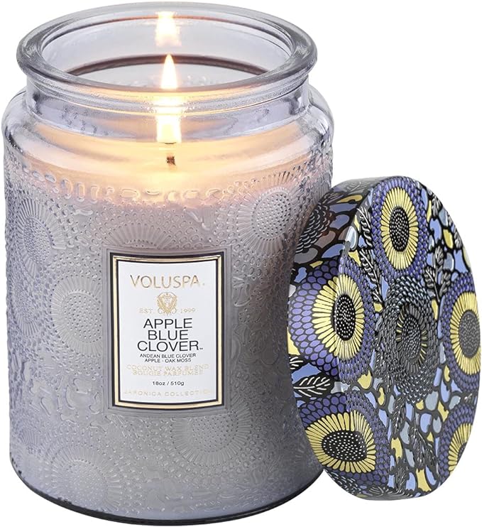 Apple Blue Clover - Voluspa Large Jar Candle