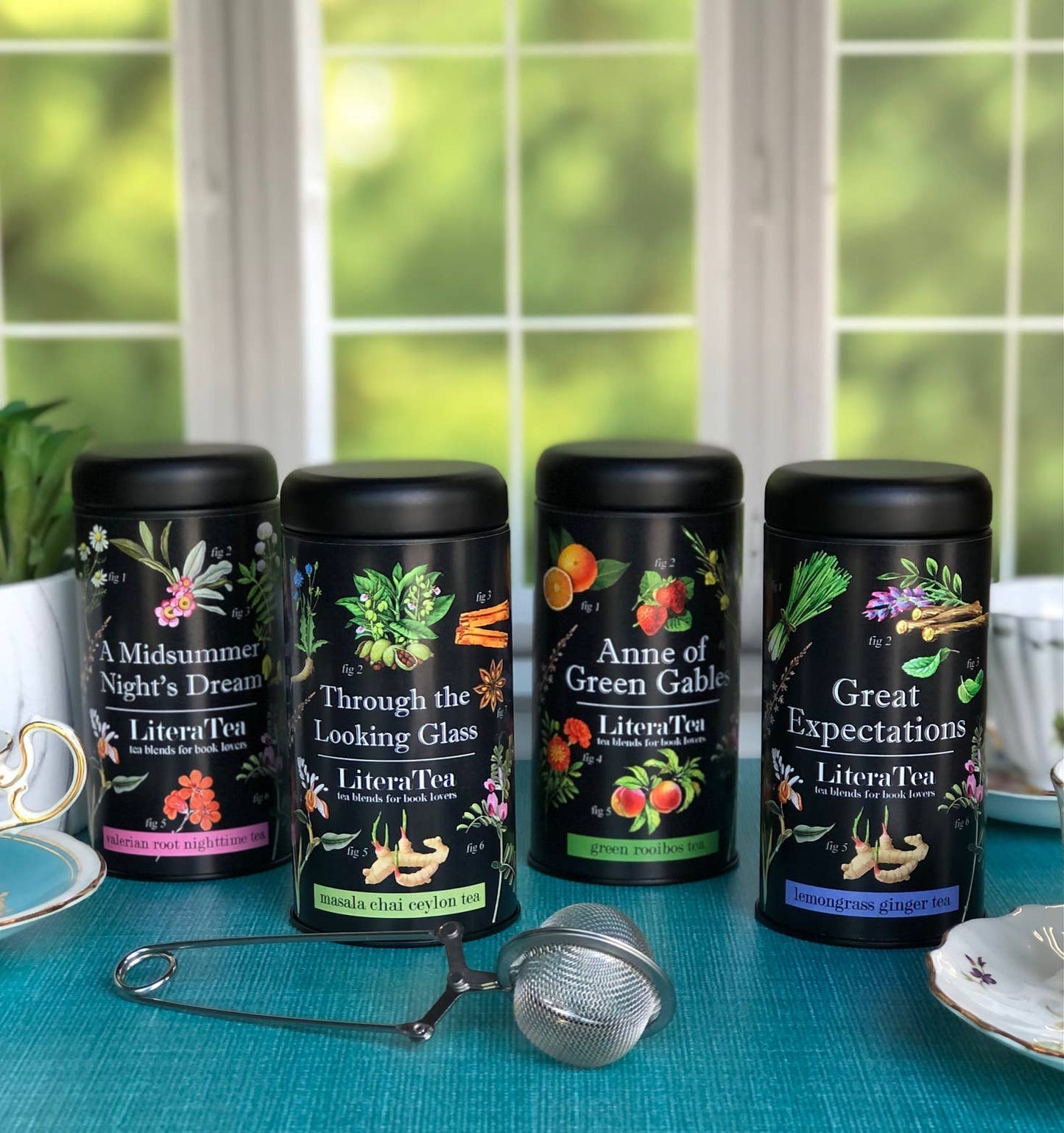 Fly Paper Products - A Midsummer Night's Dream Specialty Nighttime Tea: 12 Tea Bags in Tin Canister