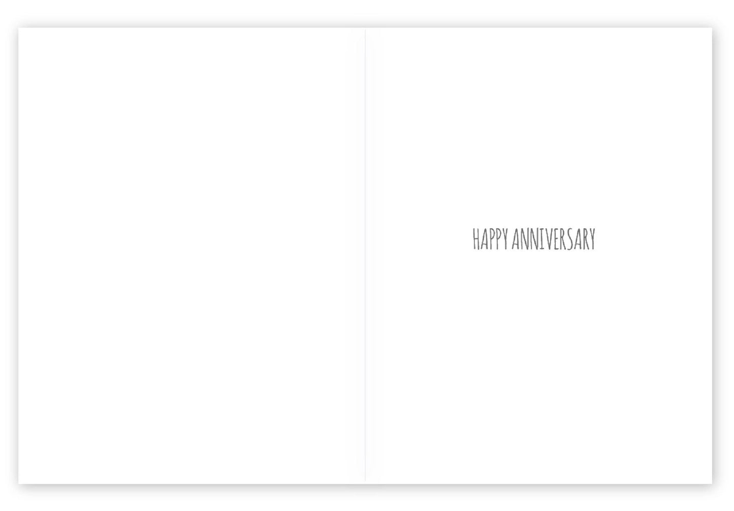 Modern Printed Matter - Anniversary Swans Seagull Card