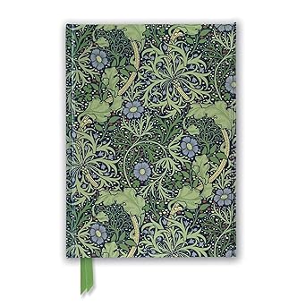 William Morris Seaweed wallpaper design foiled sketchbook