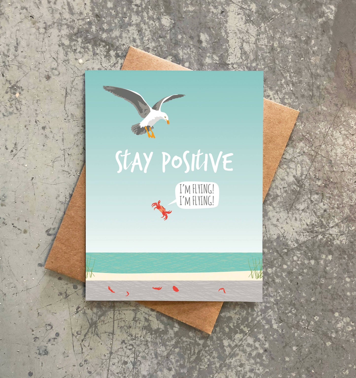 Modern Printed Matter - Stay Positive Card