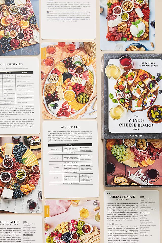 Flash Card - Wine & Cheese Board