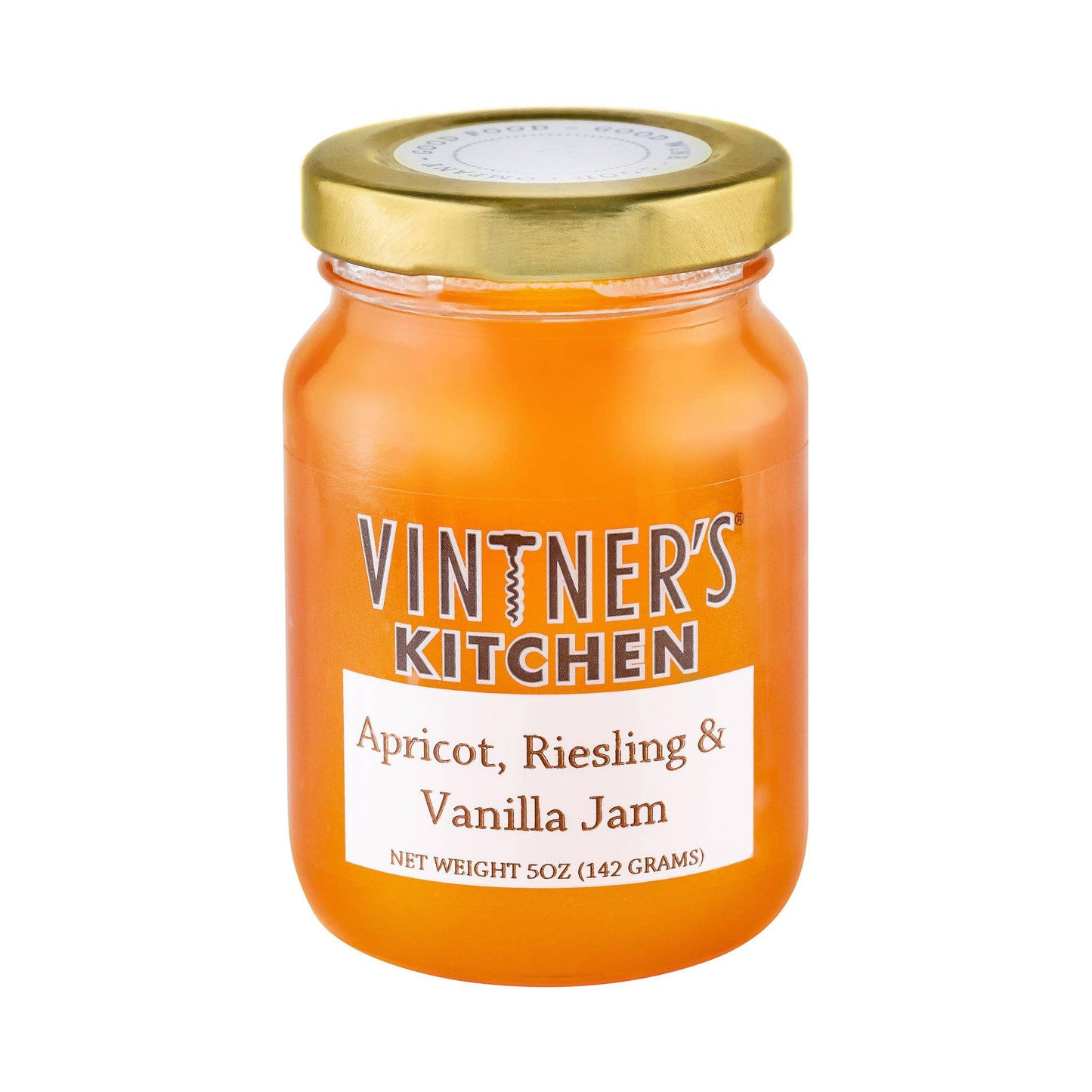 Vintner's Kitchen LLC - Apricot Reisling and Vanilla Jam: 7oz