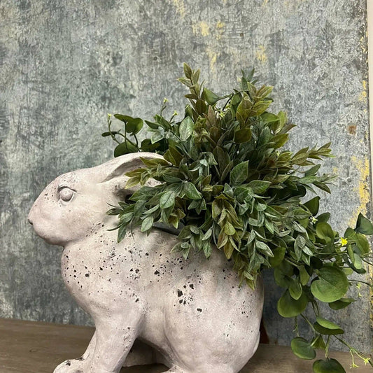 Vagabond Vintage - RESIN RABBIT PLANTER - LARGE