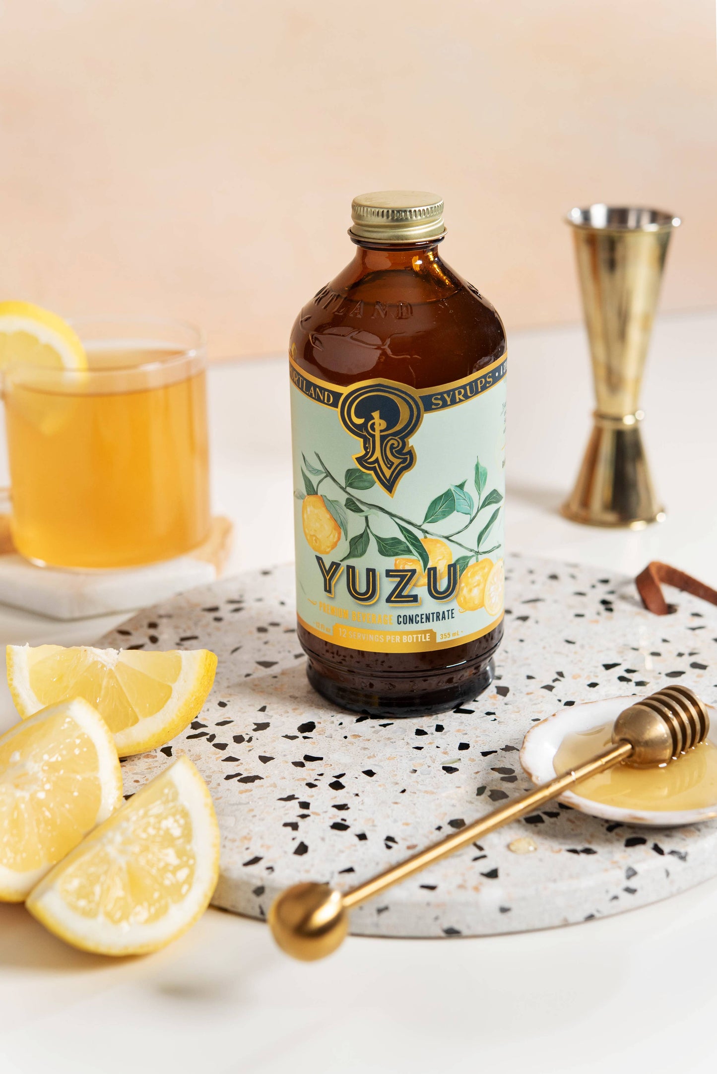 Portland Syrups - Yuzu Syrup 12oz - cocktail / mocktail mixer