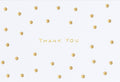 Gold Dots Thank You Notes