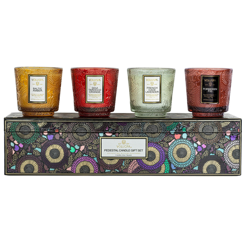 VOLUSPA - Pedestal Candle Gift Set