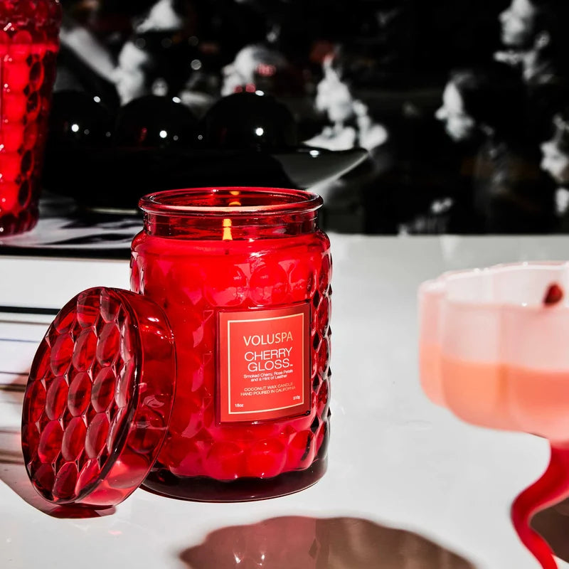 Cherry Gloss - Voluspa Large Jar Glass Candle