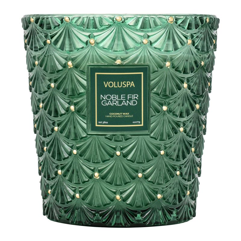 Noble Fir Garland - Voluspa 3-Wick Hearth Candle