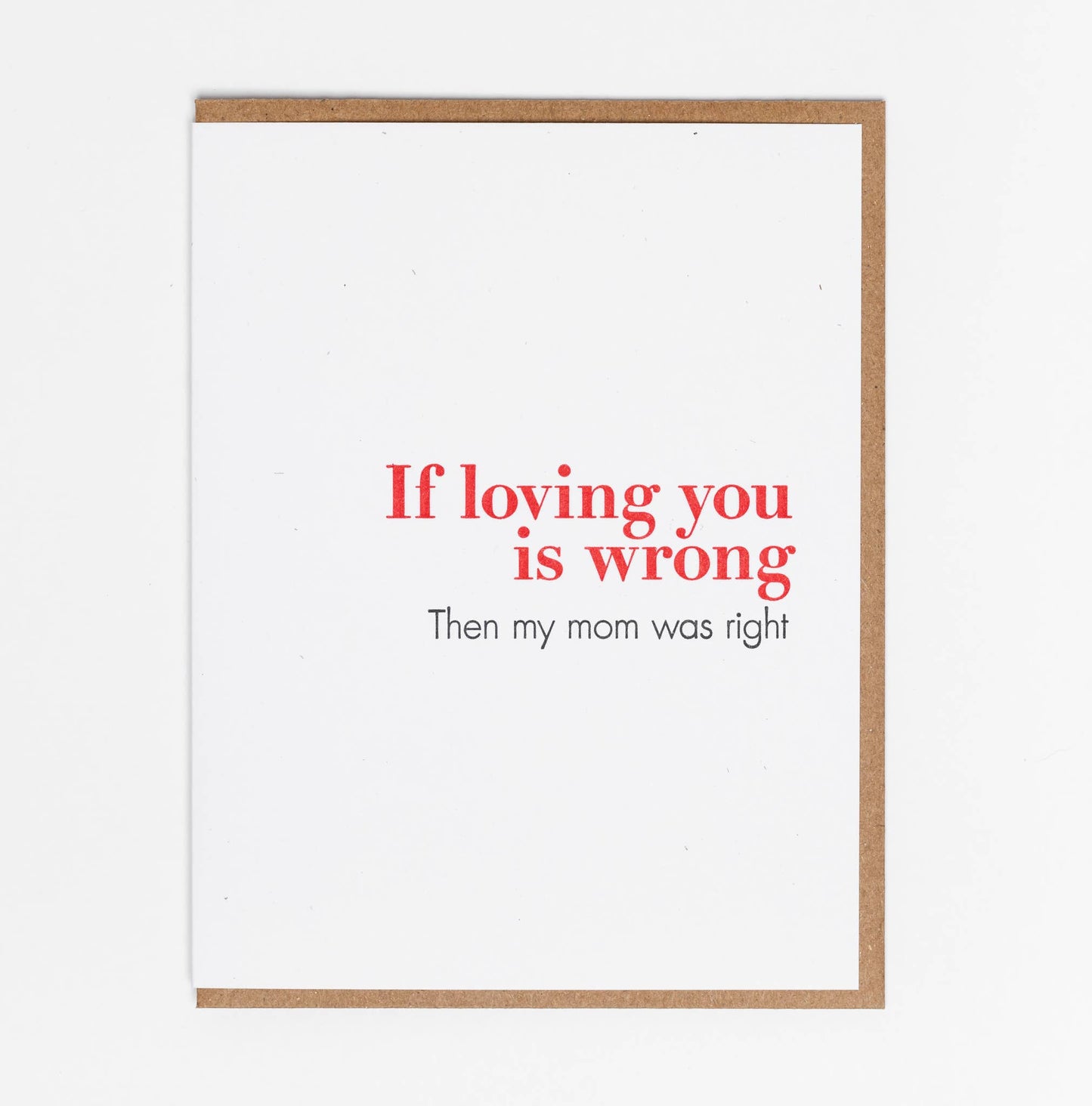 Lady Pilot Letterpress - Mom Was Right Greeting Card