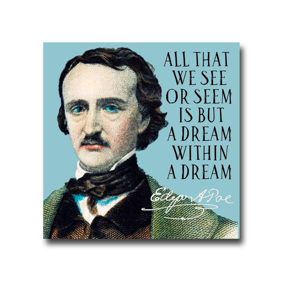 Fly Paper Products - Edgar Allen Poe "Dream" Literary Vinyl Sticker: Unpackaged Sticker