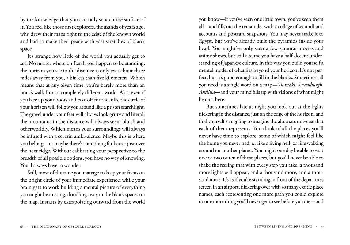 Dictionary of Obscure Sorrows by John Koenig: Hardcover; 288 pages / English