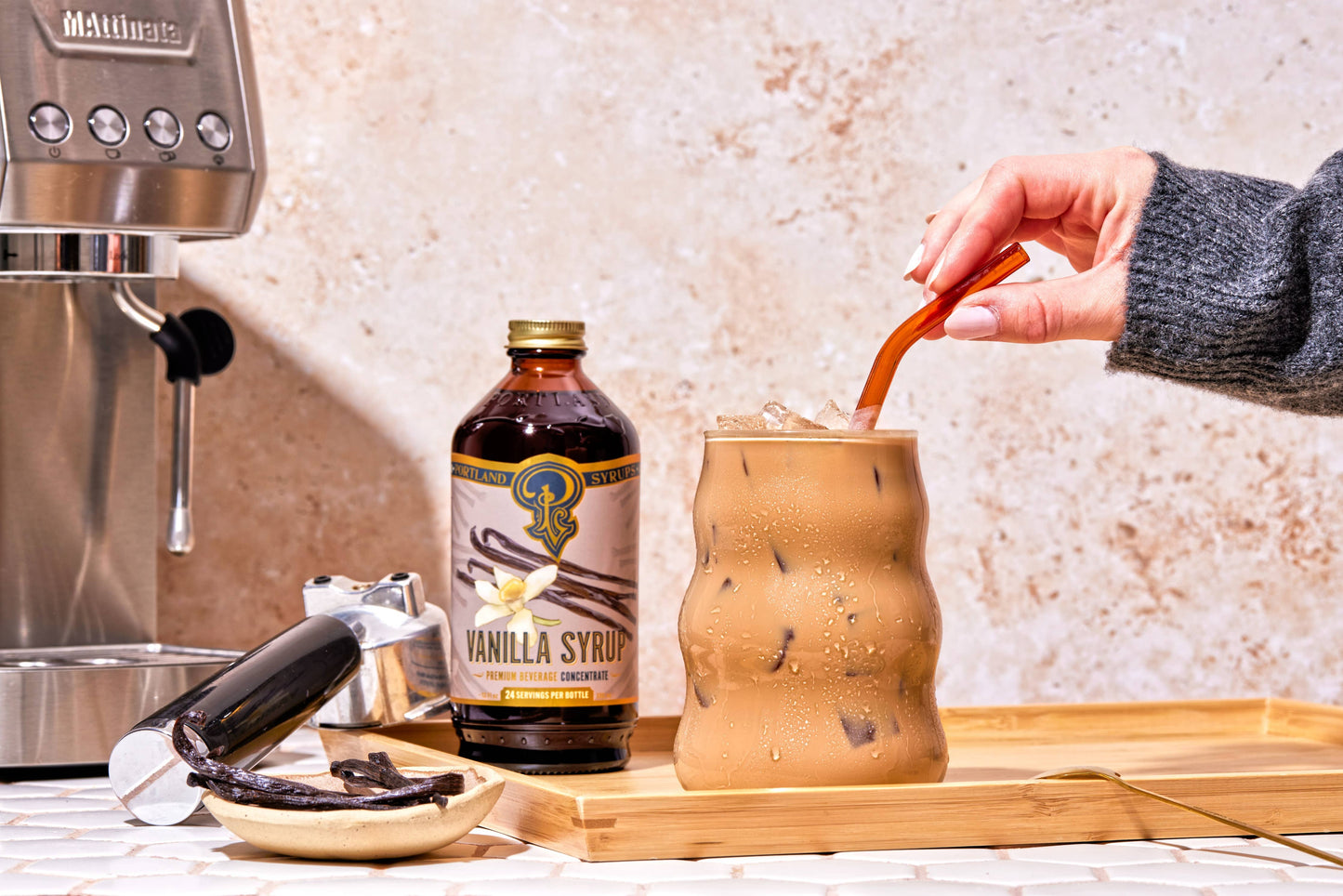 Portland Syrups - Vanilla Syrup 12 oz - Coffee Syrup