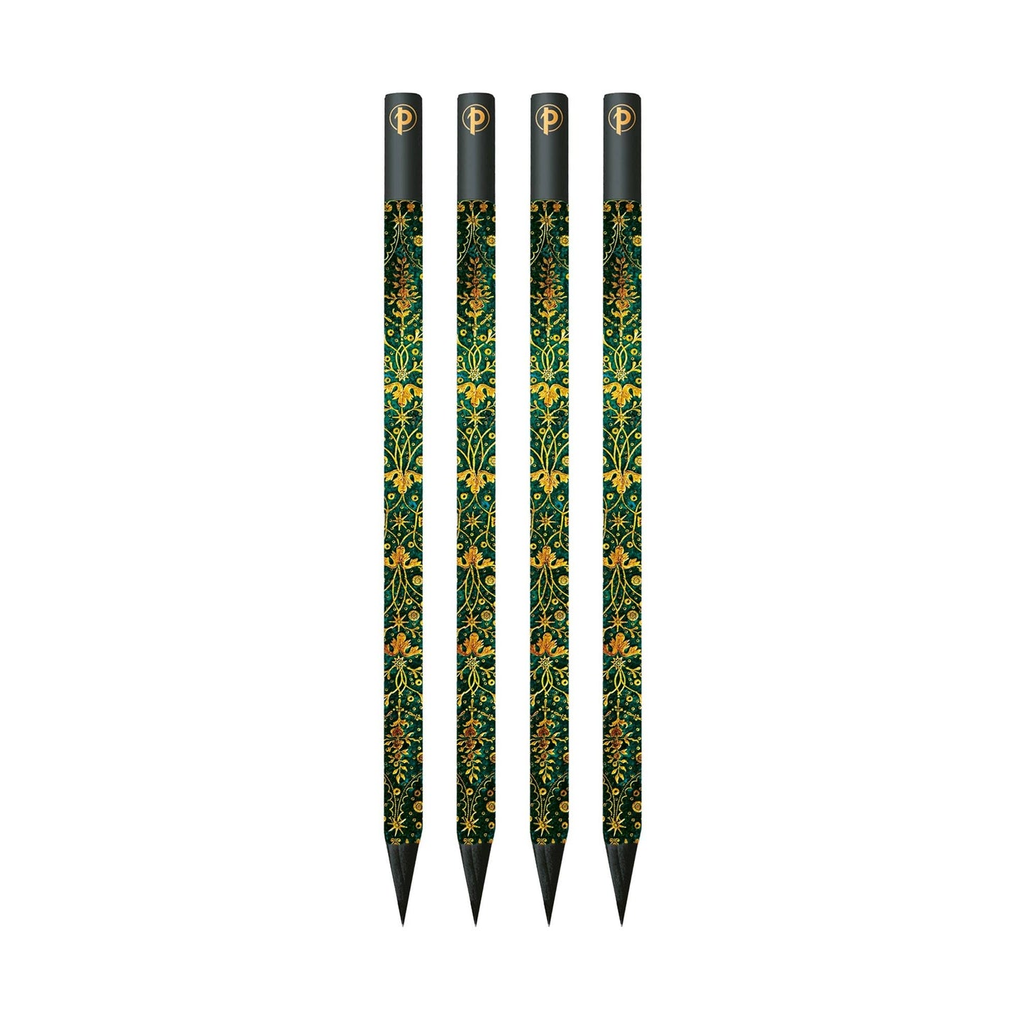 Chronicle Books - Paperblanks Emerald Flower 4 Pack Pencils