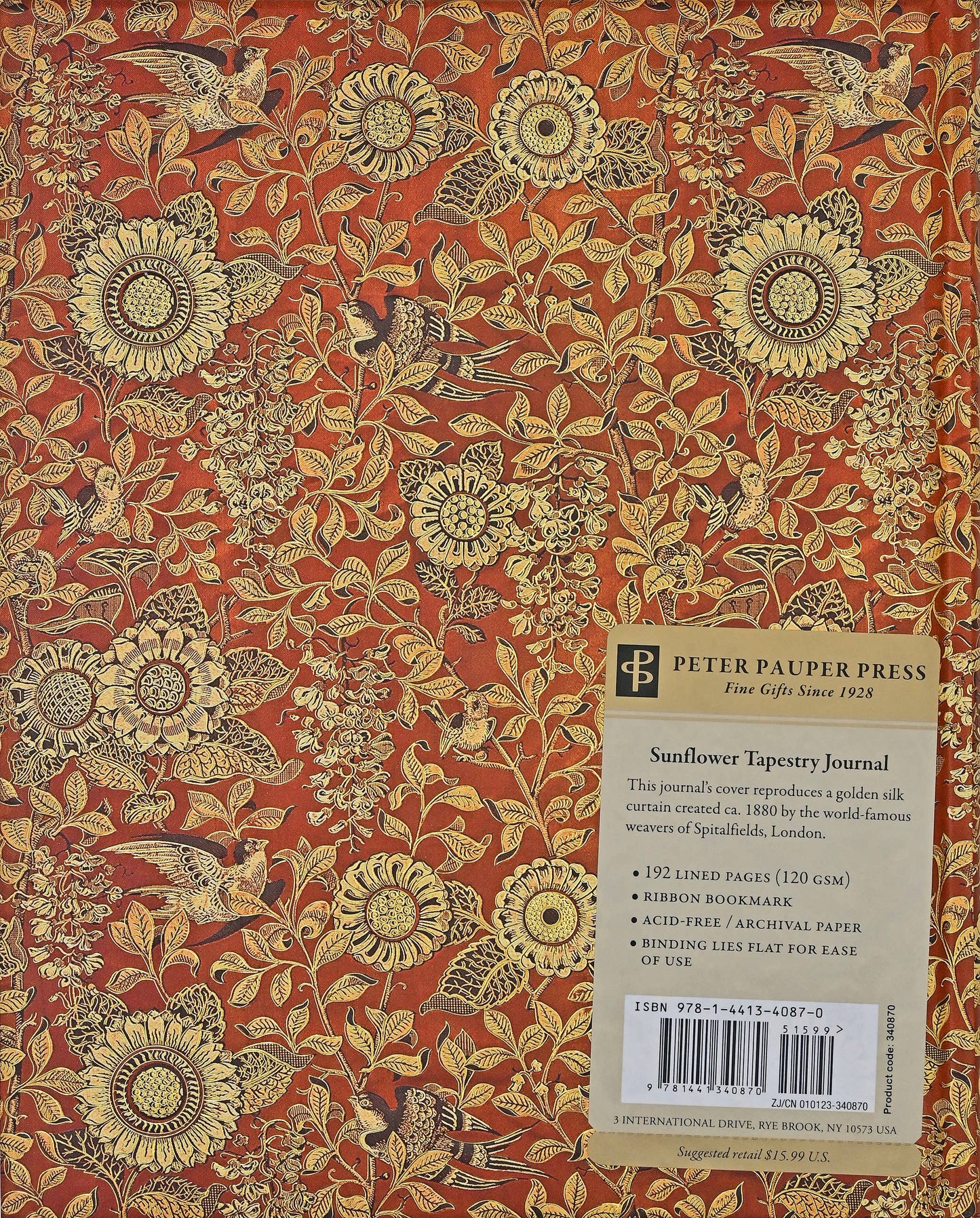 Peter Pauper Press - Sunflower Tapestry Journal